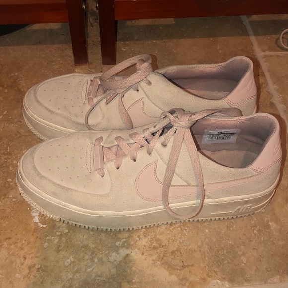 Sage low Nike Air Force 1s. AF1s - Picture 2 of 4